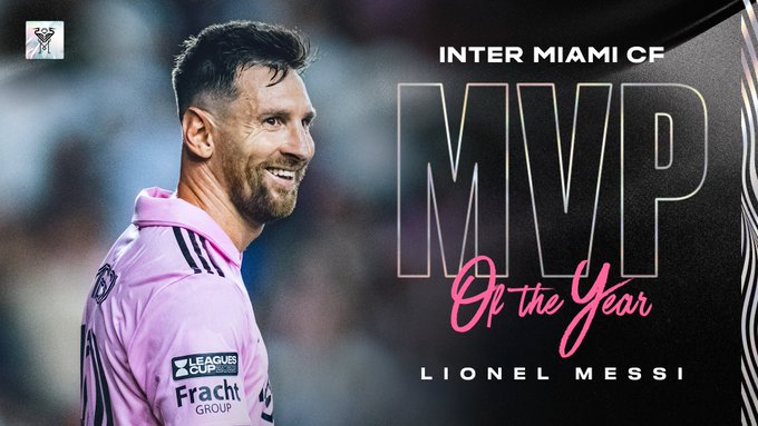 Messi named MVP of Inter Miami 2023 season