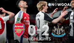 HIGHLIGHTS | Arsenal 0-2 Newcastle United | England League Cup