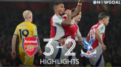 FT: Arsenal 3-2 Crystal Palace