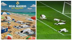 Ảnh vui hôm nay: Dẫn 3 bàn hiệp một quả không nên mở sâm banh nhé, nhắm mắt mở mắt cái Bayern đã ghi 4 bàn