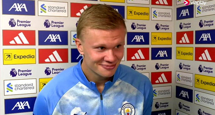 Haaland: Tự hào khi Man City thắng Liverpool tại Anfield