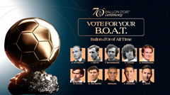 Bầu chọn chính thức "Quả bóng Vàng vĩ đại nhất lịch sử": Ronaldo 2008 dẫn đầu với 52%, Messi 2012 đứng nhì với 20%