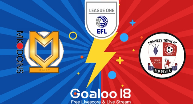 Milton Keynes Dons VS Crawley Town Prediction England League 2