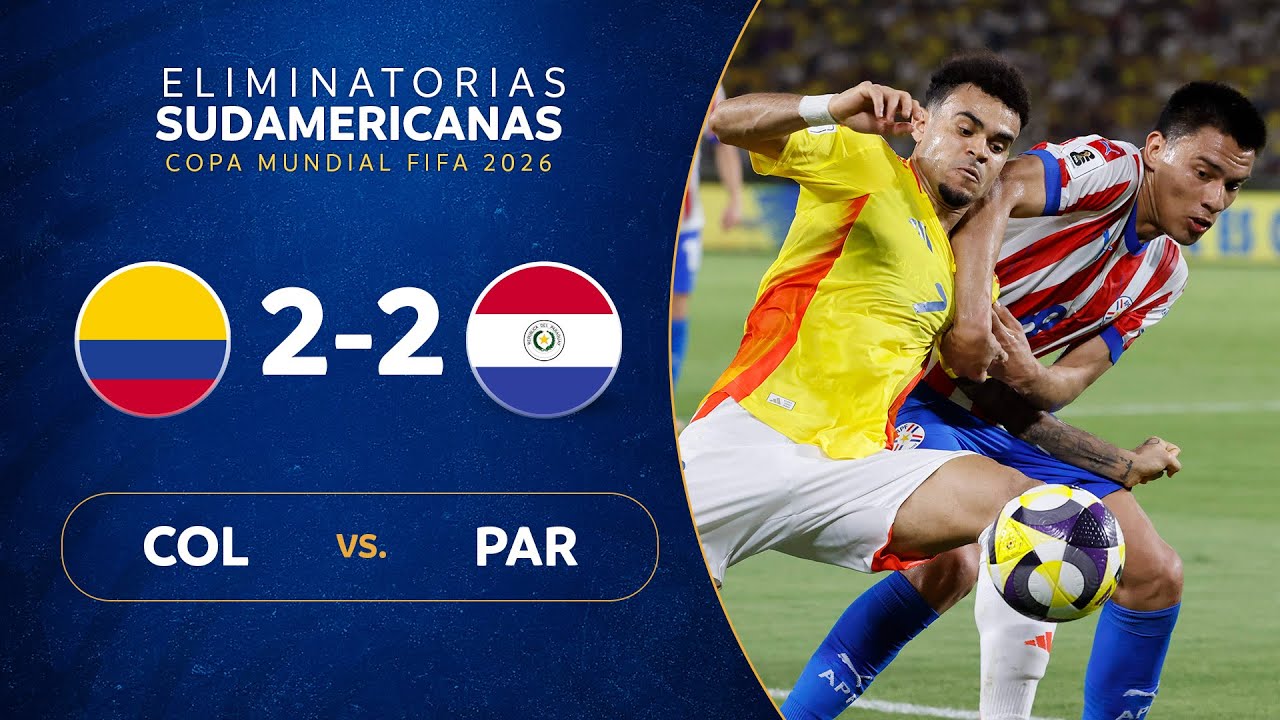 콜롬비아 2-2 파라과이丨경기 하이라이트 -FIFA 월드컵 남미 지역 예선