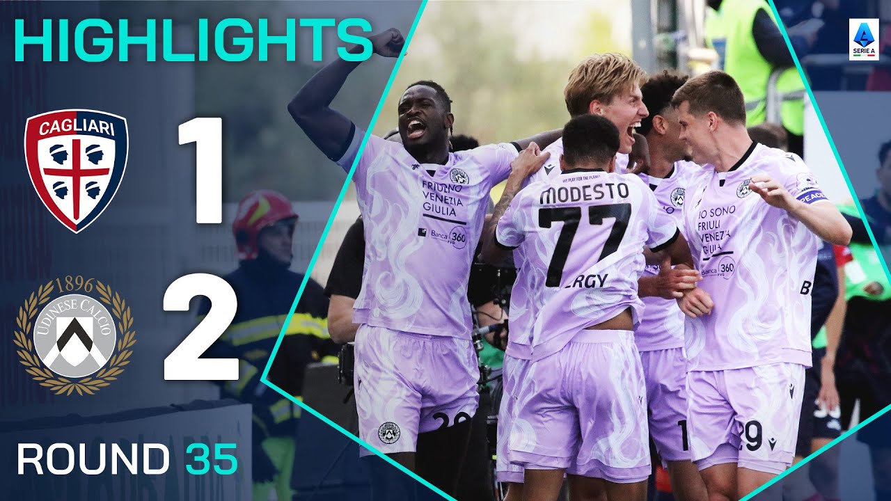 Highlights:Italian Serie A Cagliari 1-2 Udinese - Nowgoal