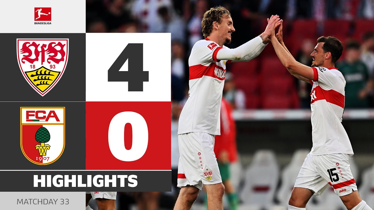5.12-VfB 슈투트가르트 4-0 아우크스부르크丨경기 하이라이트 -독일 분데스리가