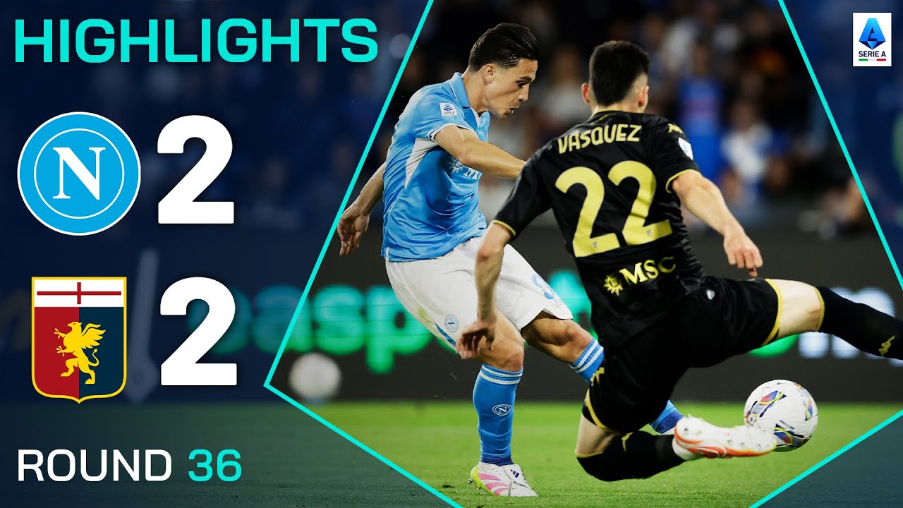 Italian Serie A Napoli 2-2 Genoa Highlights,Hot Video - Goaloo