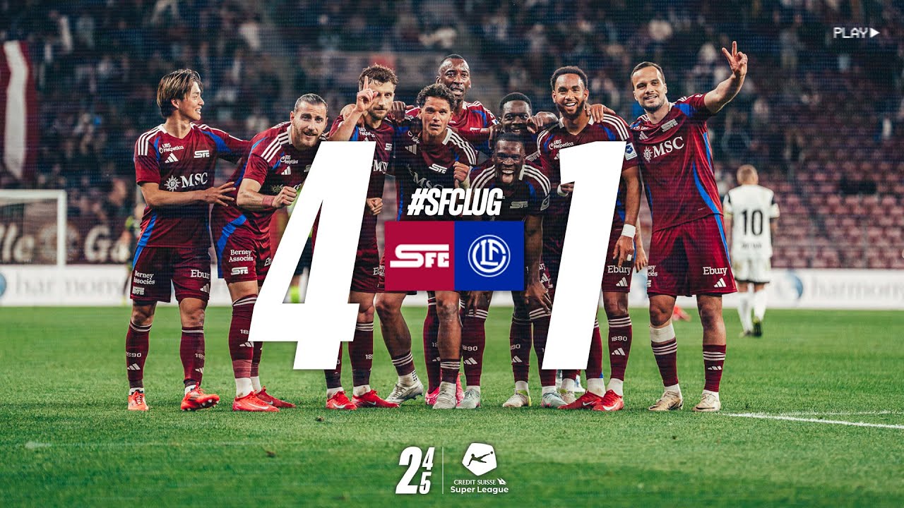 ไฮไลท์+สวิสซูเปอร์ลีก:เซอร์เวตต์ 4-1 Lugano丨สวิสซูเปอร์ลีก 2024-2025丨16-05-2025