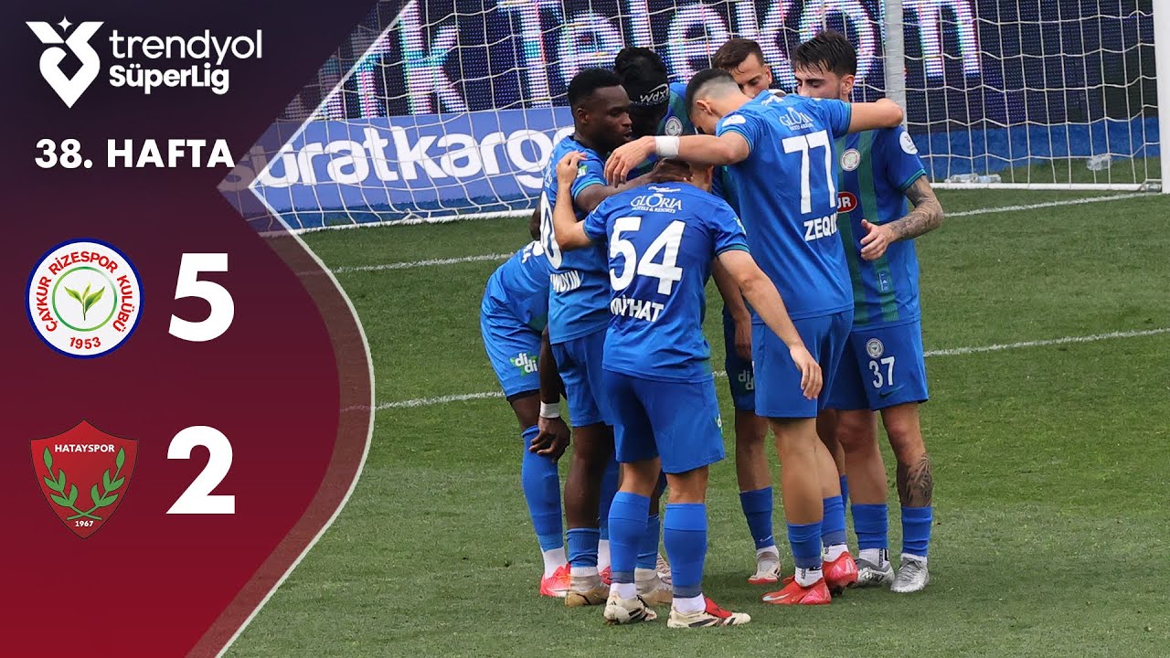Turkey Super Lig Caykur Rizespor 5-2 Hatayspor Highlights,Hot Video - Goaloo