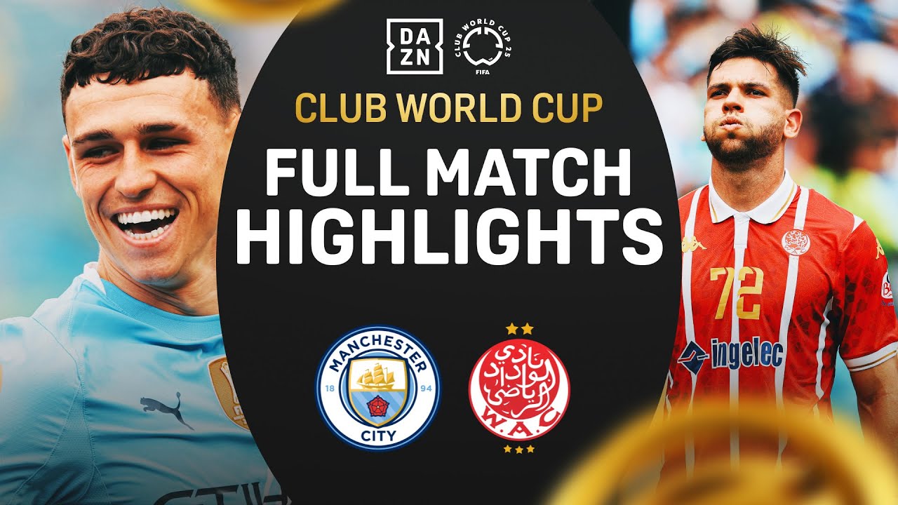 ไฮไลท์+ฟีฟ่าคลับเวิลด์คัพ:แมนเชสเตอร์ ซิตี้ 2-0 Wydad Casablanca丨ฟีฟ่าคลับเวิลด์คัพ 2025丨19-06-2025