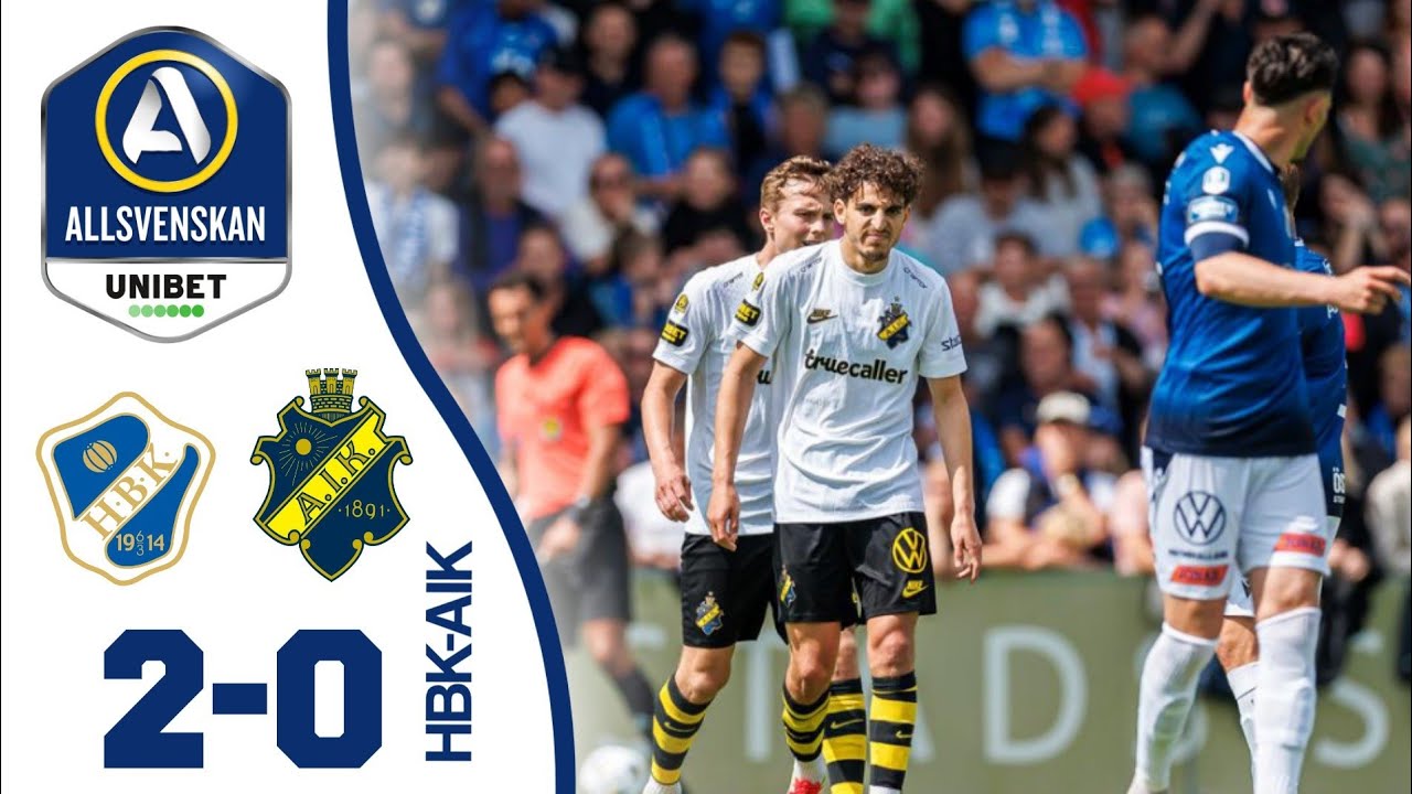 Match Highlights: Halmstads 2-0 AIK Solna VĐQG Thụy Điển