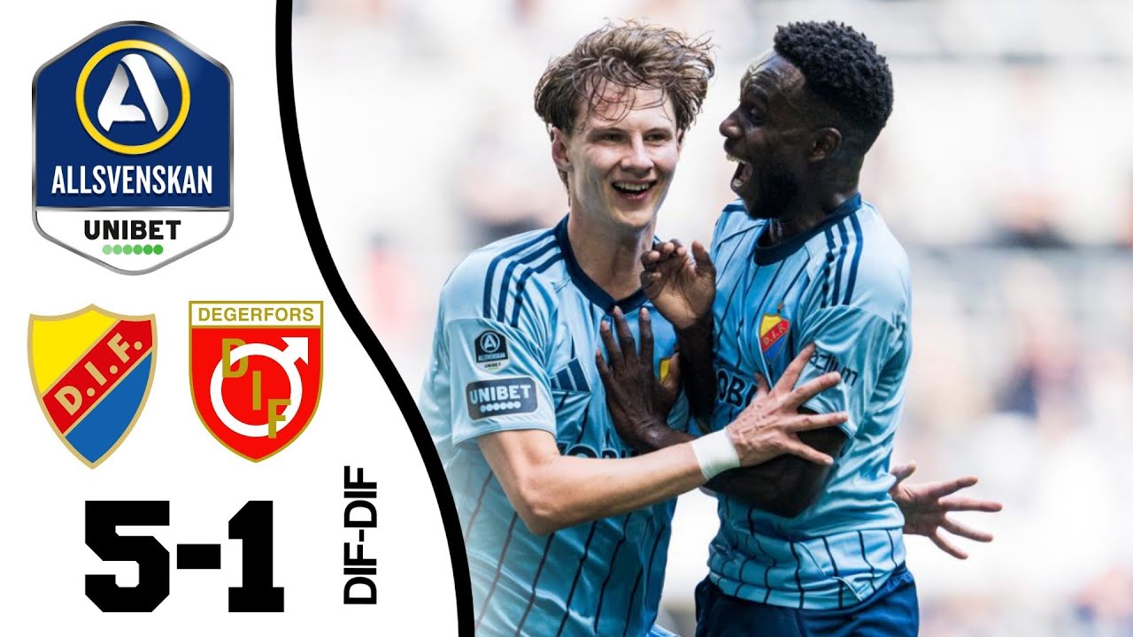 ไฮไลท์+ออลสเวนส์คาน:เยอร์การ์เด้น 5-1 Degerfors IF丨ออลสเวนส์คาน 2025丨06-07-2025