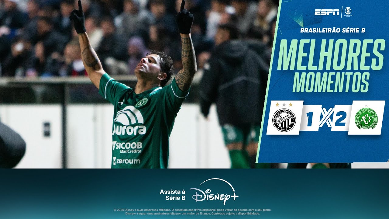 Highlights:Brazil Serie B Operario Ferroviario PR 1-2 Chapecoense SC - Nowgoal