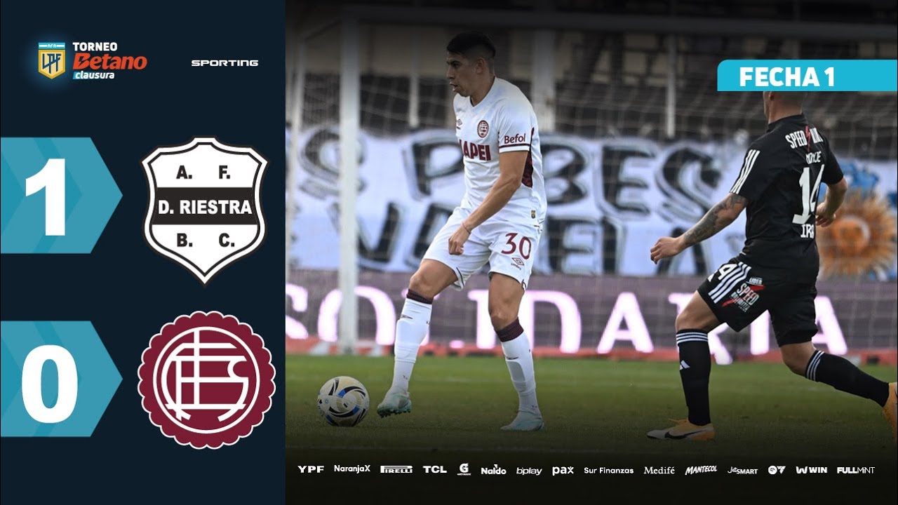 Argentine Division 1 Deportivo Riestra 1-0 Lanus Highlights,Hot Video - Goaloo