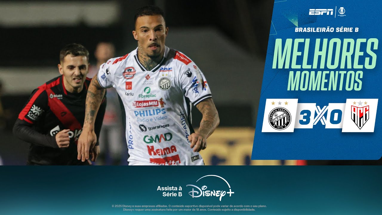Brazil Serie B Operario Ferroviario PR 3-0 Atletico Clube Goianiense Highlights,Hot Video - Goaloo