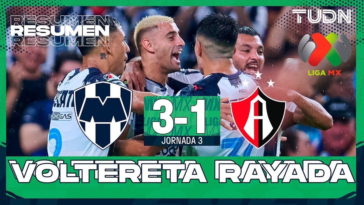 Primera Division Liga MX Monterrey 3-1 Atlas Highlights,Hot Video - Goaloo