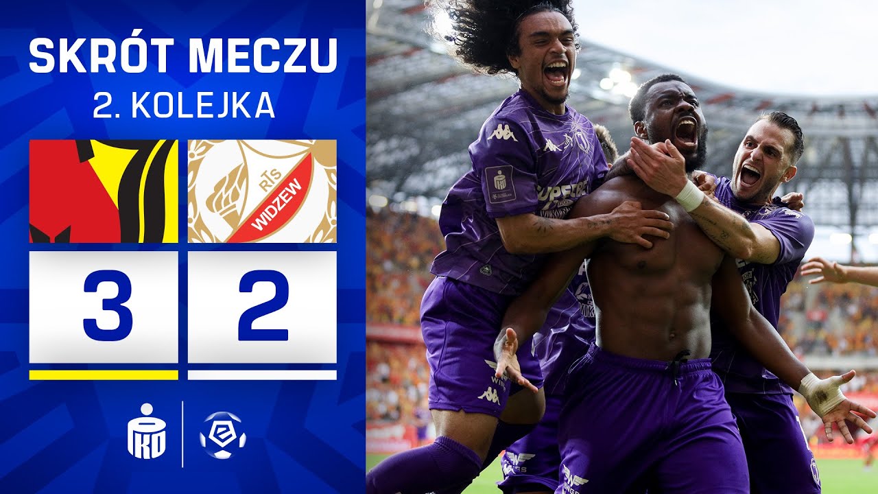 Poland Ekstraklasa Jagiellonia Bialystok 3-2 Widzew lodz Highlights,Hot Video - Goaloo