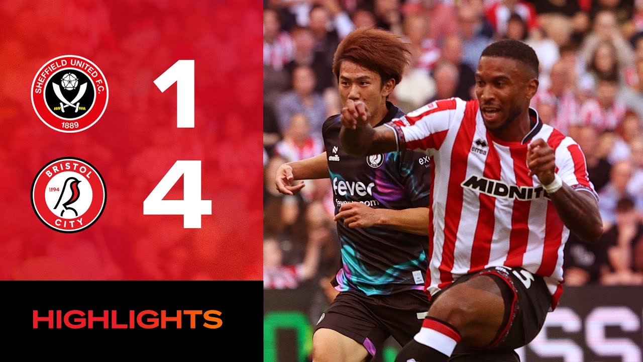 ไฮไลท์+อีเอฟแอลแชมเปียนชิป:เชฟฟิลด์ ยูไนเต็ด 1-4 Bristol City丨อีเอฟแอลแชมเปียนชิป 2025-2026丨10-08-2025