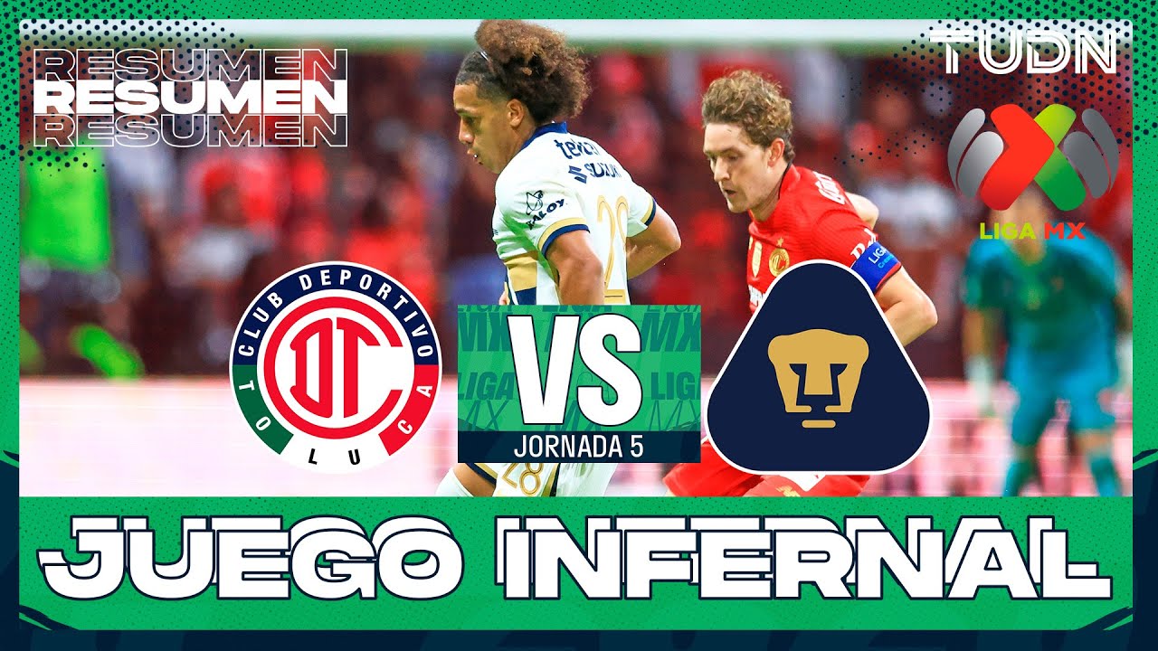 ไฮไลท์+เม็กซิโก พรีเมร่า ดิวิชั่น:โตลูก้า 1-1 Pumas U.N.A.M.丨เม็กซิโก พรีเมร่า ดิวิชั่น 2025-2026丨17-08-2025