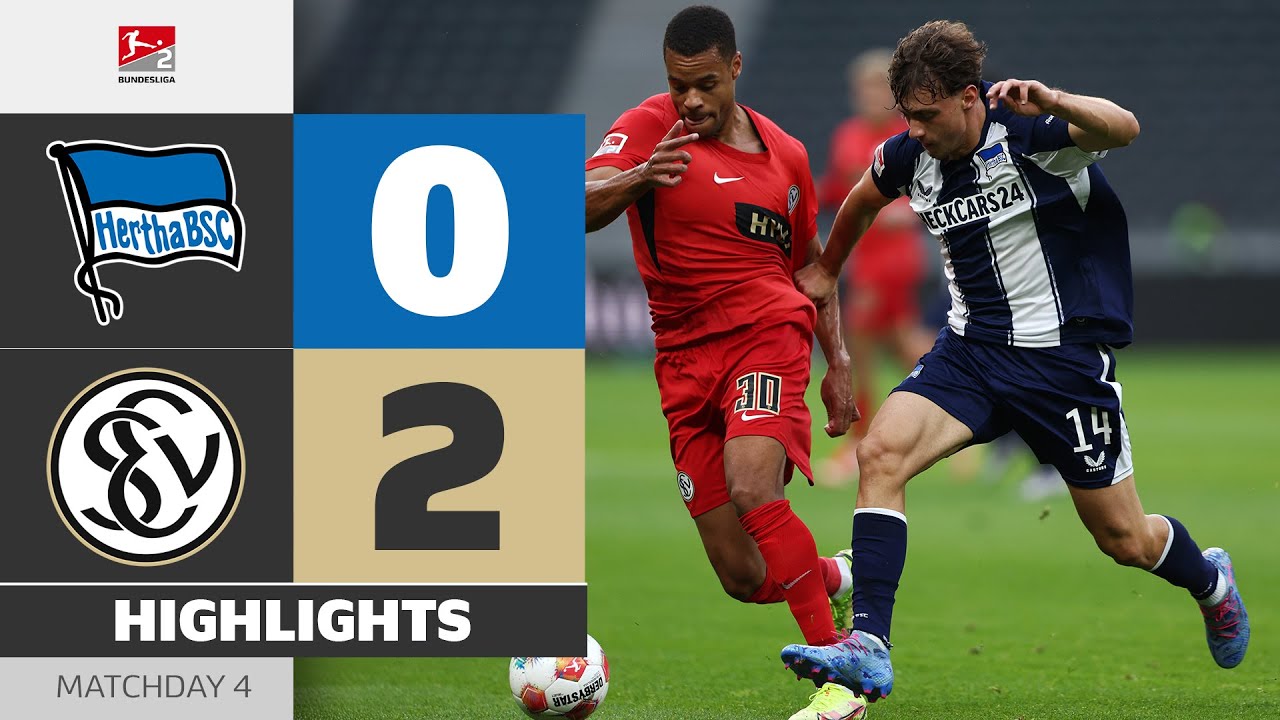 German Bundesliga 2 Hertha Berlin 0-2 SV Elversberg Highlights,Hot Video - Goaloo