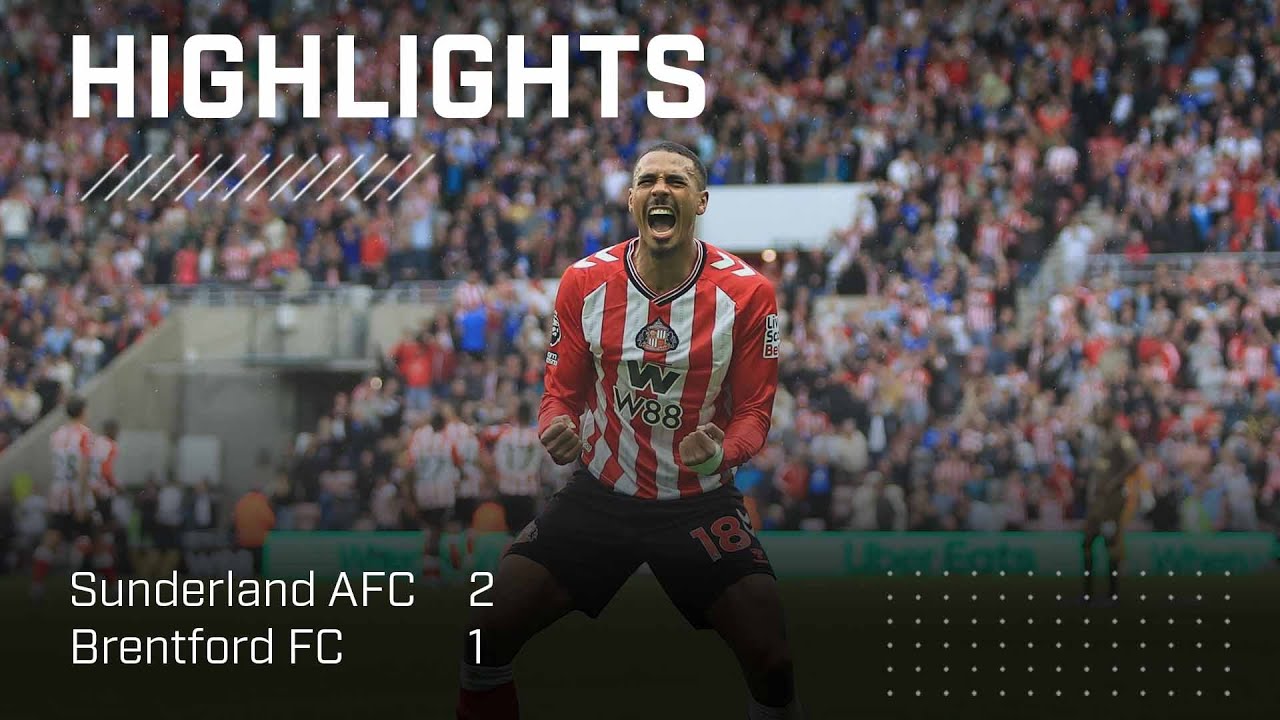 English Premier League Sunderland A.F.C 2-1 Brentford Highlights,Hot Video - Goaloo