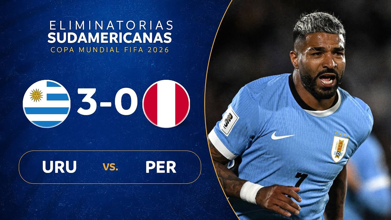 ไฮไลท์+ฟุตบอลโลก รอบคัดเลือก โซนอเมริกาใต้:อุรุกวัย 3-0 Peru丨ฟุตบอลโลก รอบคัดเลือก โซนอเมริกาใต้ 2023-2025丨05-09-2025