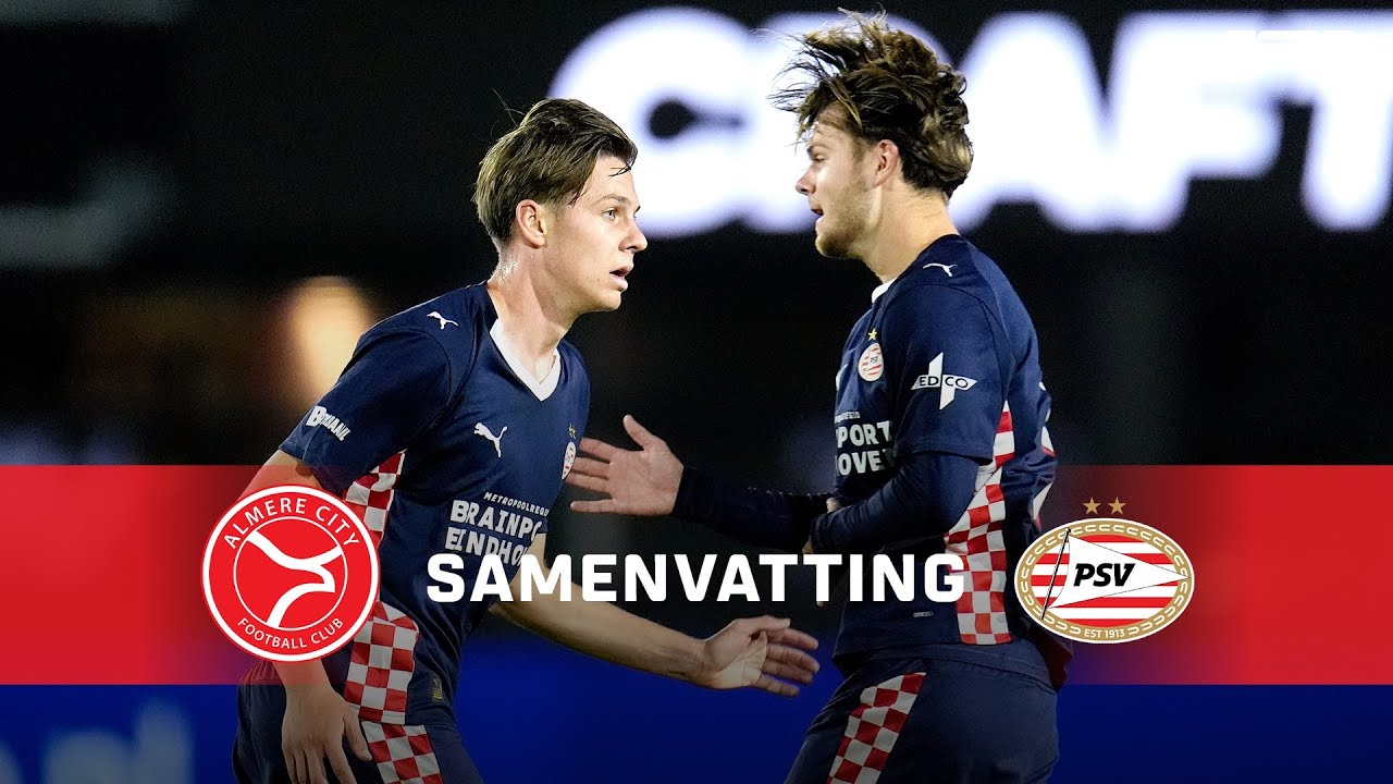 Almere City 2-4 Jong PSV丨Melhores Momentos -Primeira Divisão