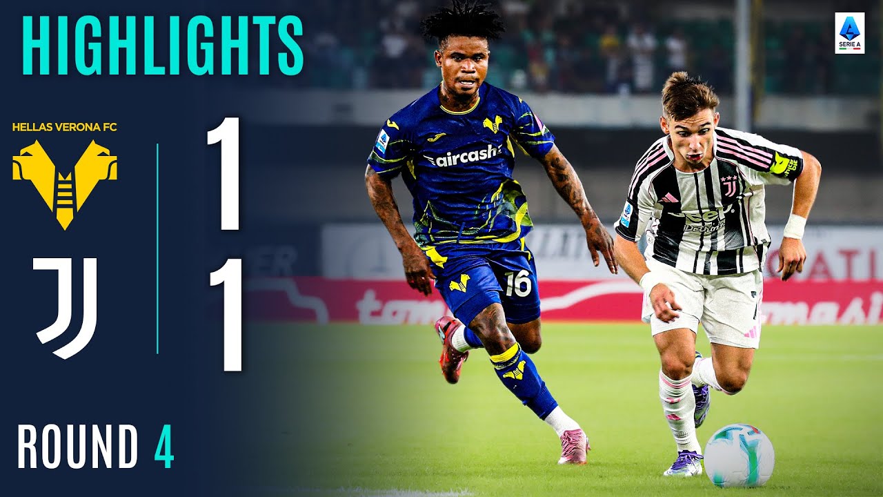 Italian Serie A Verona 1-1 Juventus Highlights,Hot Video - Goaloo