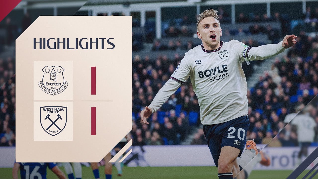 Everton 1-1 West Ham丨Melhores Momentos -English Premier League