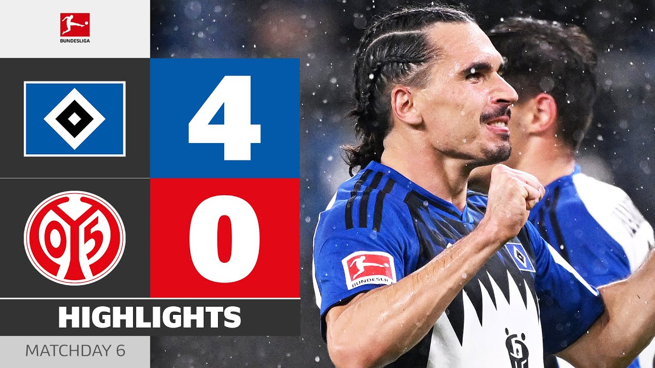 ไฮไลท์+บุนเดิสลีกา:ฮัมบูร์ก 4-0 FSV Mainz 05丨บุนเดิสลีกา 2025-2026丨05-10-2025