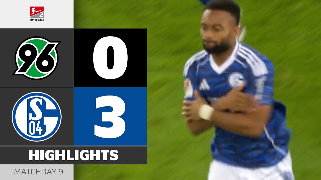 German Bundesliga 2 Hannover 96 0-3 Schalke 04 Highlights,Hot Video - Goaloo