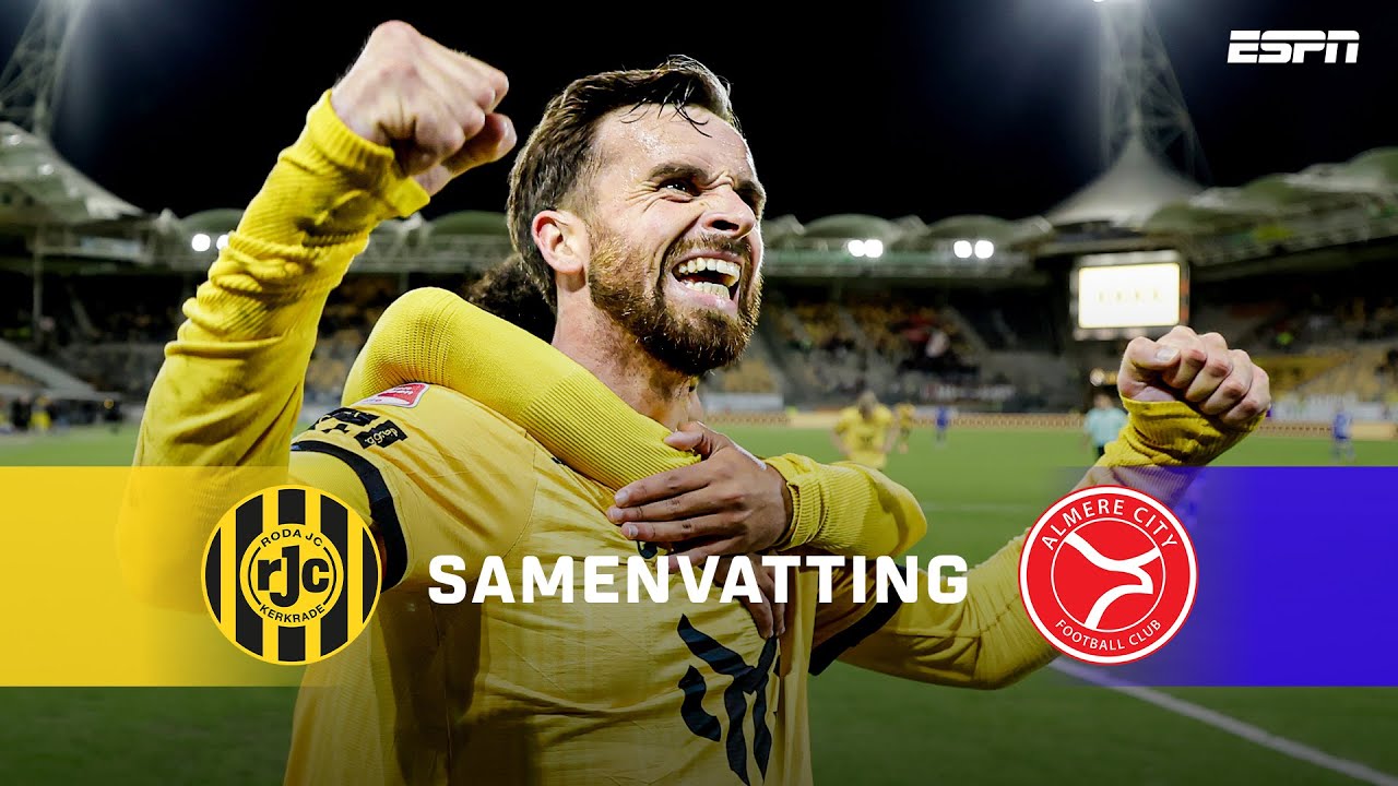 Holland Eerste Divisie Roda JC 2-0 Almere City FC Highlights,Hot Video - Goaloo