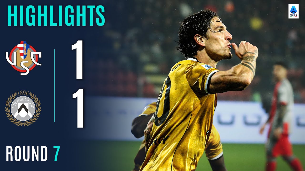 Italian Serie A Cremonese 1-1 Udinese Highlights,Hot Video - Goaloo