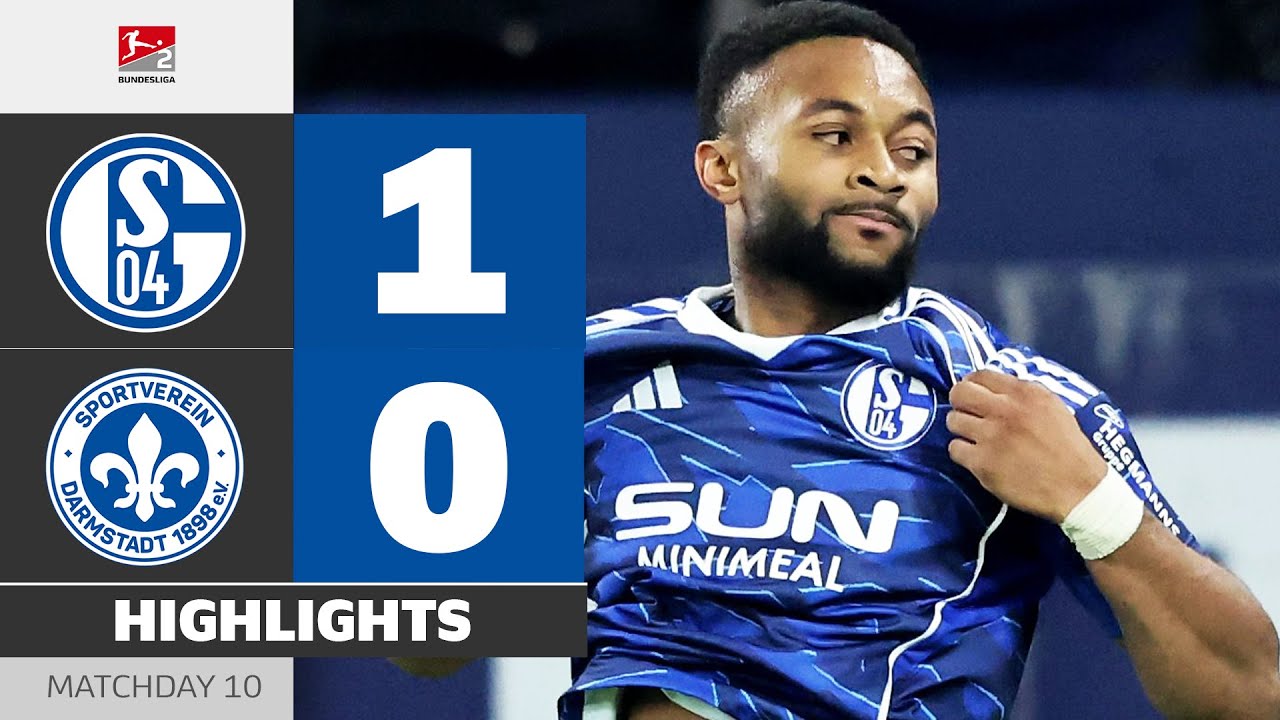 German Bundesliga 2 Schalke 04 1-0 Darmstadt Highlights,Hot Video - Goaloo