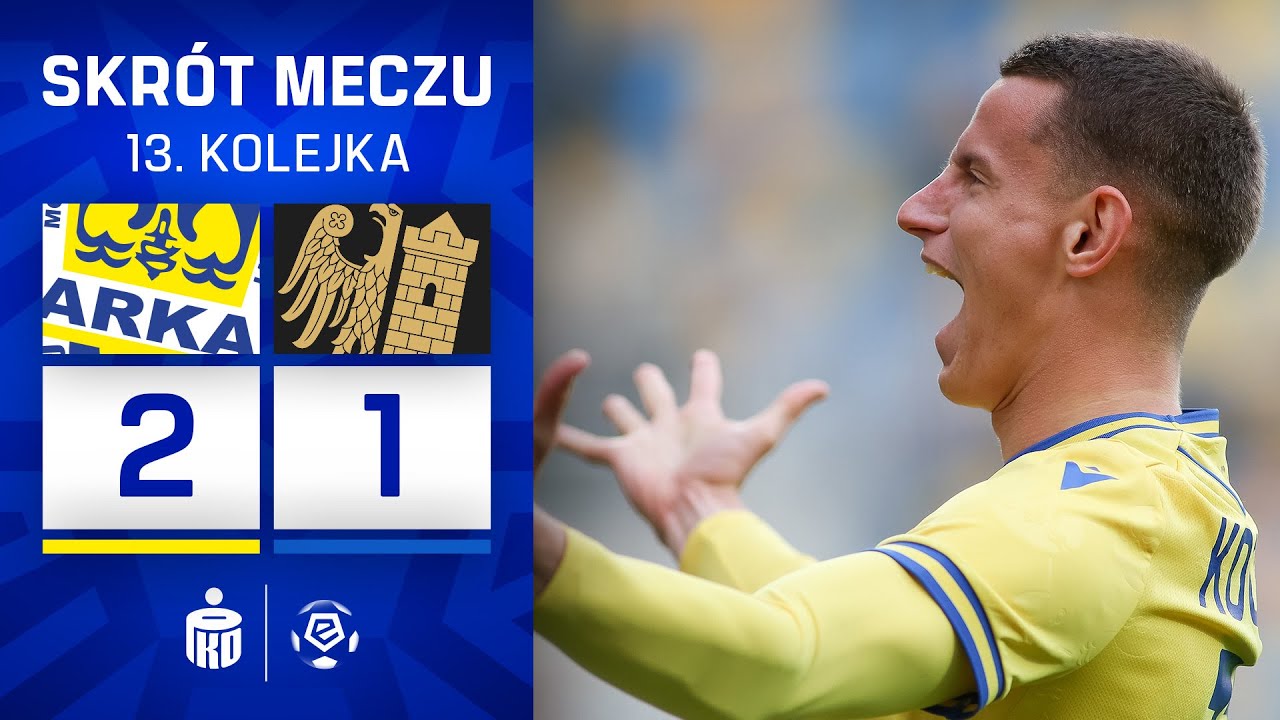 Poland Ekstraklasa Arka Gdynia 2-1 Piast Gliwice Highlights,Hot Video - Goaloo
