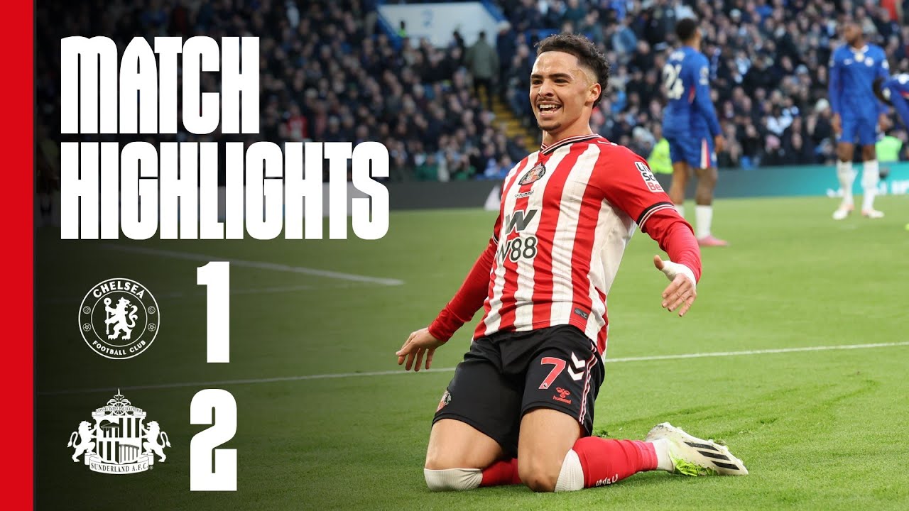 English Premier League Chelsea 1-2 Sunderland A.F.C Highlights,Hot Video - Goaloo
