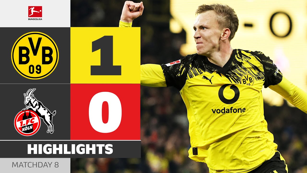 German Bundesliga Borussia Dortmund 1-0 FC Koln Highlights,Hot Video - Goaloo