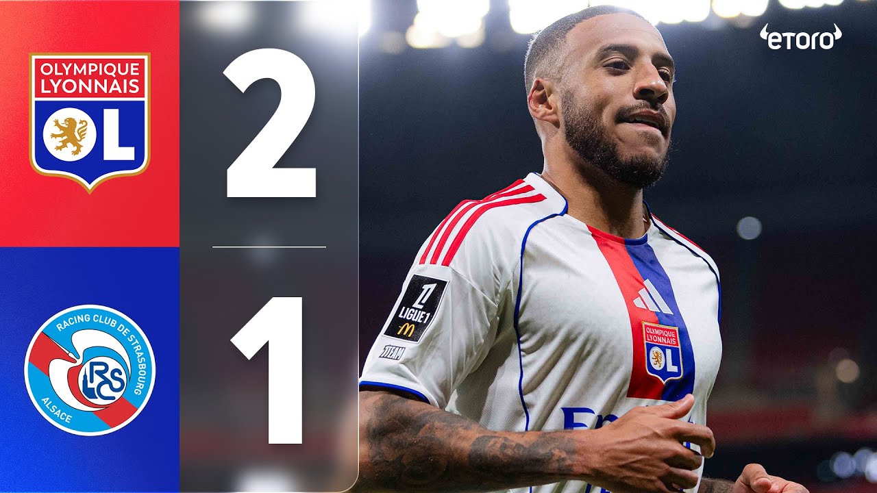 France Ligue 1 Lyon 2-1 Strasbourg Highlights,Hot Video - Goaloo