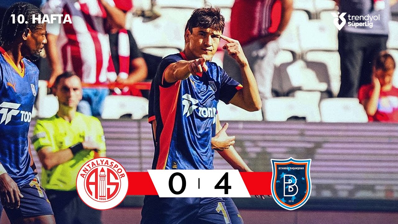 Turkey Super Lig Antalyaspor 0-4 Istanbul Basaksehir Highlights,Hot Video - Goaloo