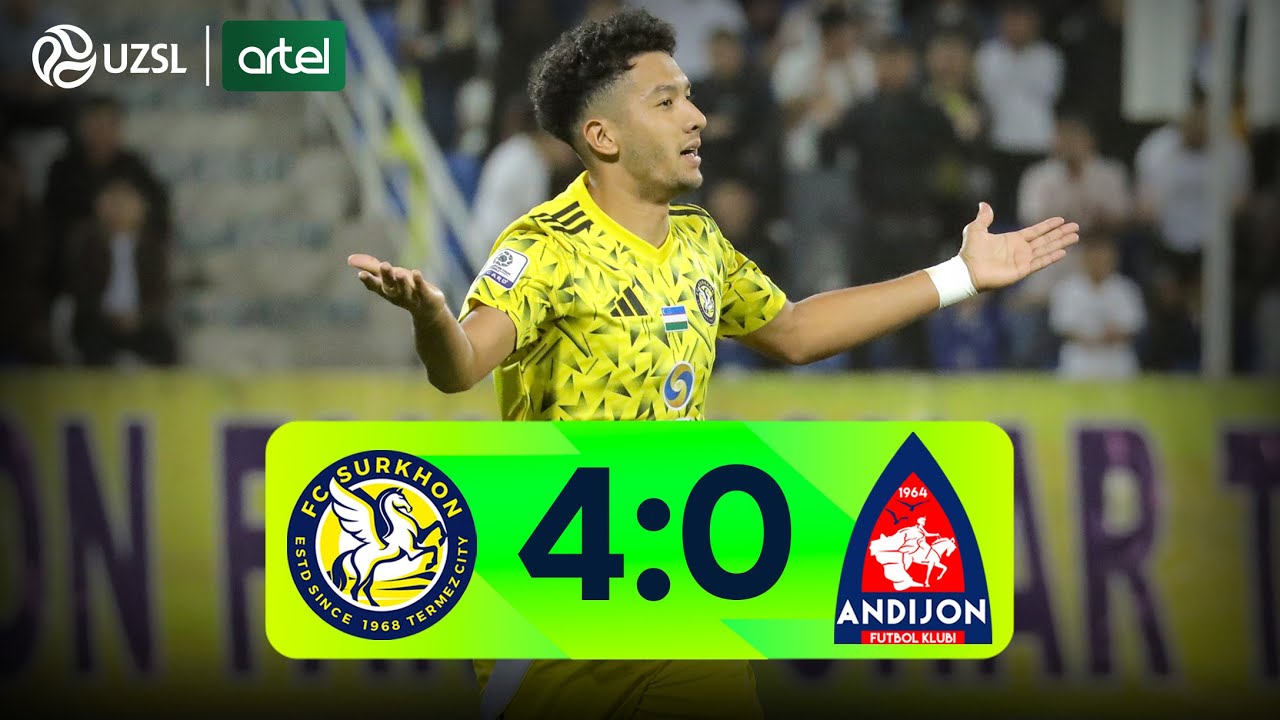 Uzbek League Termez Surkhon 4-0 FK Andijon Highlights,Hot Video - Goaloo