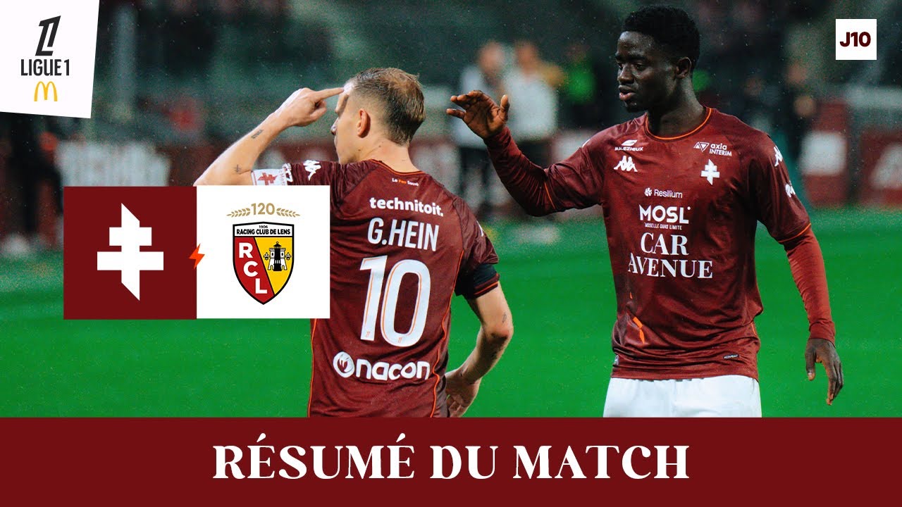 Highlights:France Ligue 1 Metz 2-0 Lens - Nowgoal