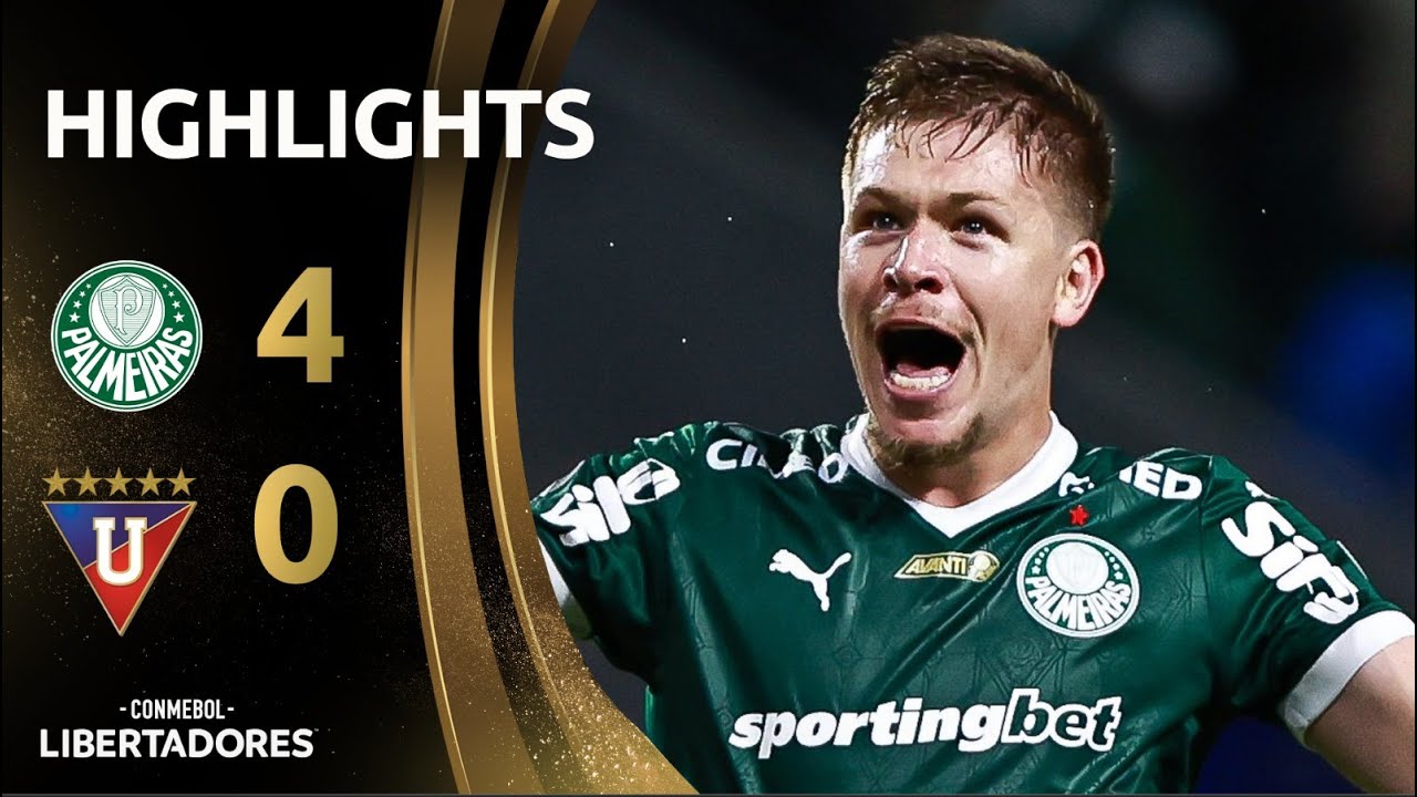 Copa Libertadores Palmeiras 4-0 Liga Dep. Universitaria Quito Highlights,Hot Video - Goaloo