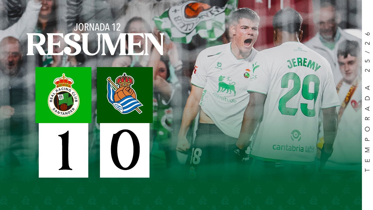 ไฮไลท์+เซกุนด้า ดิวิชั่น:ราซิ่ง ซานตานเดร์ 1-0 Real Sociedad B丨เซกุนด้า ดิวิชั่น 2025-2026丨01-11-2025