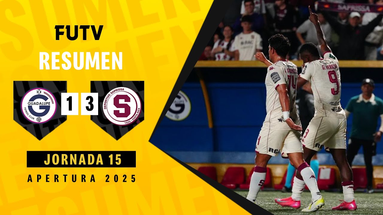 ไฮไลท์+คอสตาริกา พรีเมร่า ดิวิชั่น:กัวดาลูเป เอฟซี 1-3 Deportivo Saprissa丨คอสตาริกา พรีเมร่า ดิวิชั่น 2025-2026丨02-11-2025