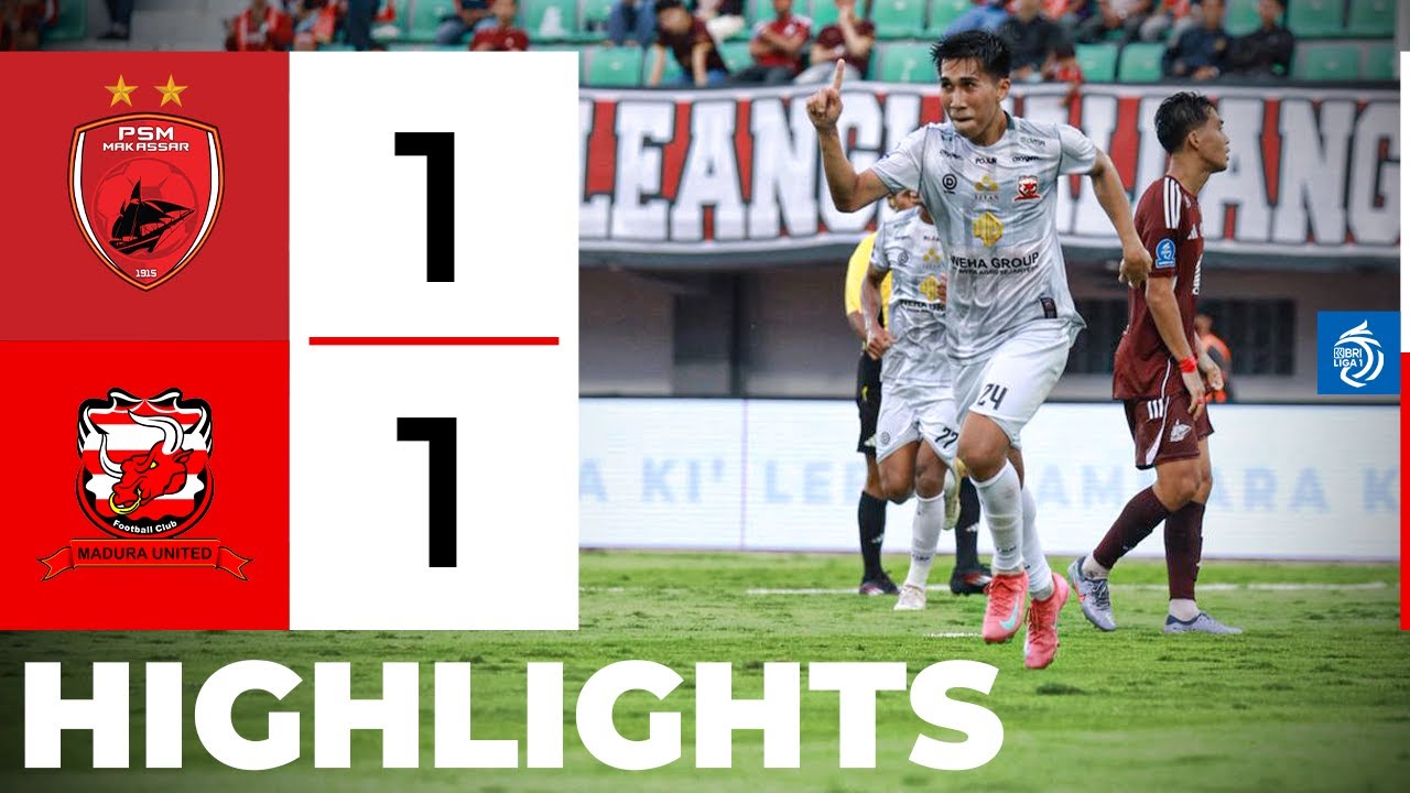 PSM Makassar 1-1 Madura United丨Melhores Momentos -Indonesia Super League