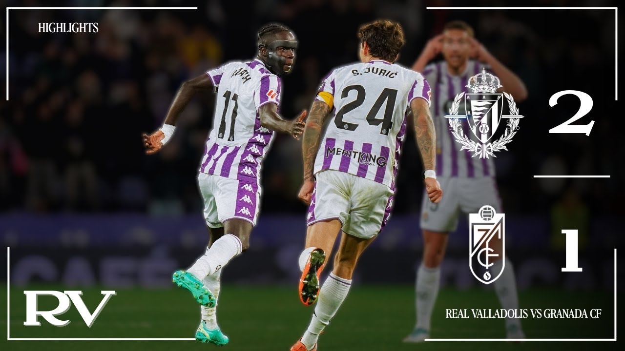 Spanish La Liga 2 Real Valladolid 2-1 Granada CF Highlights,Hot Video - Goaloo