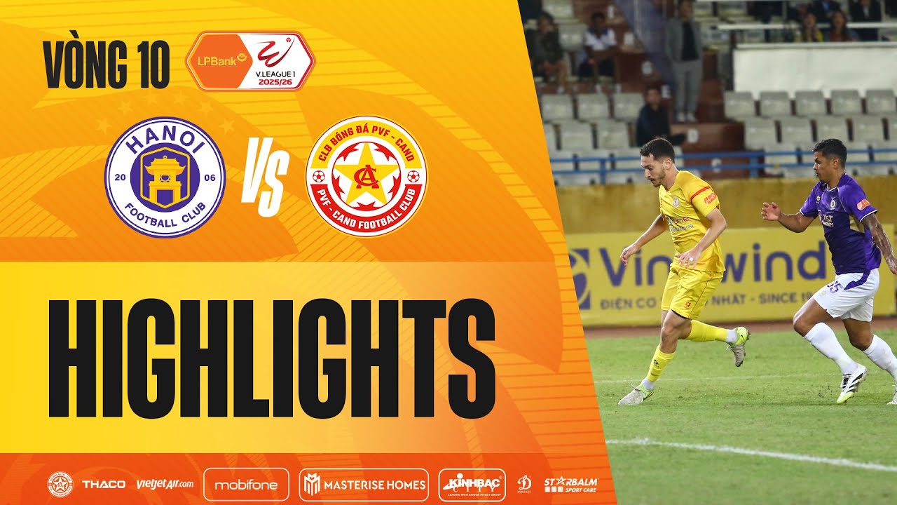 V.League 1 Hanoi FC 4-0 PVF-CAND Highlights,Hot Video - Goaloo