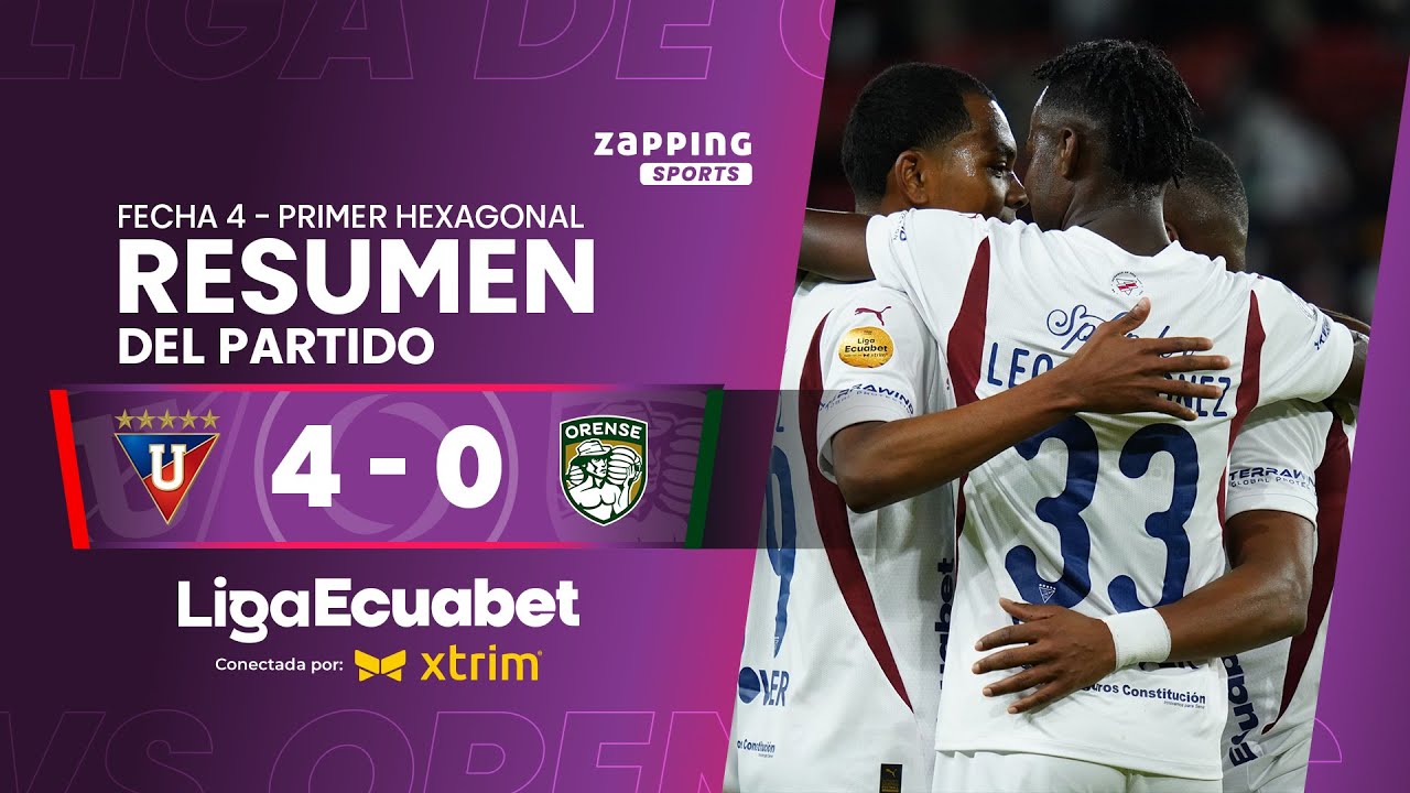 Primera Division de Ecuador Liga Dep. Universitaria Quito 4-0 Orense SC Highlights,Hot Video - Goaloo