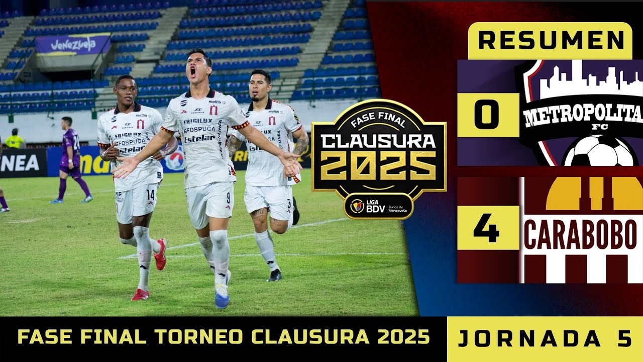 Metropolitanos 0-4 Carabobo丨Melhores Momentos -Liga FUTVE