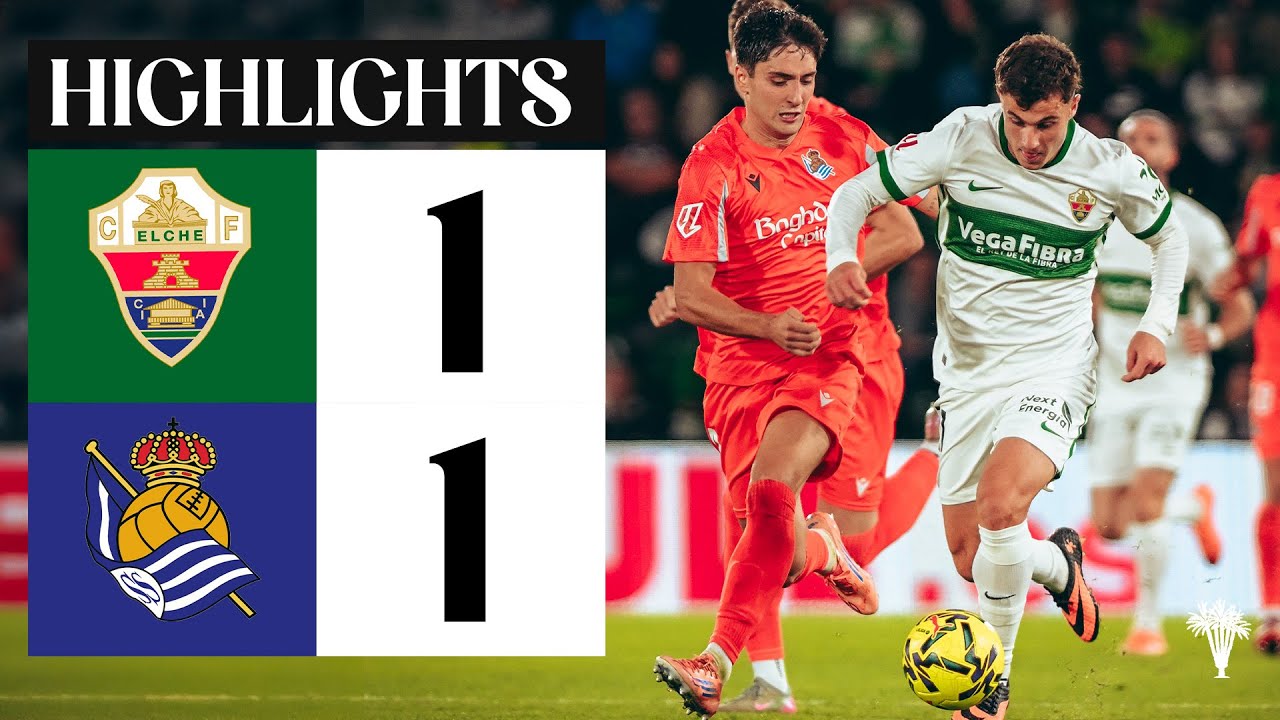 ไฮไลท์+ลาลิกา:เอลเช่ 1-1 Real Sociedad丨ลาลิกา 2025-2026丨08-11-2025